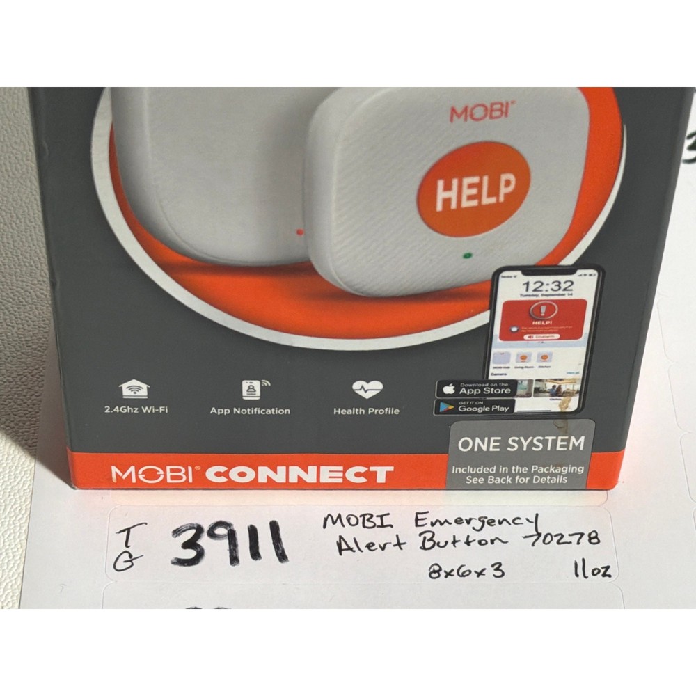 MOBI Technologies Smart Emergency Alert Button Personal Support System #70278