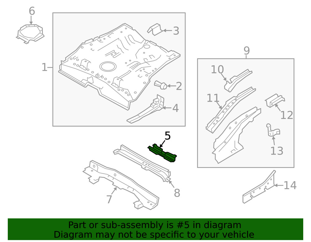 Genuine Mitsubishi Tow Hook Bracket Bracket 5257A642
