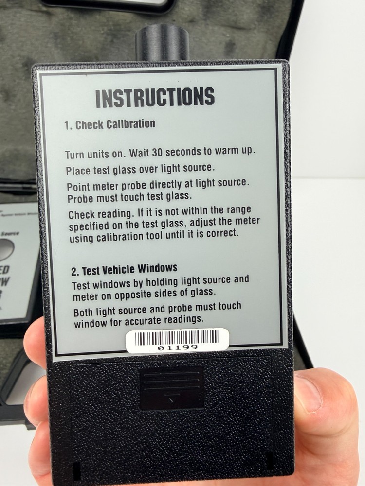 Sets Technology Tinted Window Meter Inspector Measuring Device Untested in Case