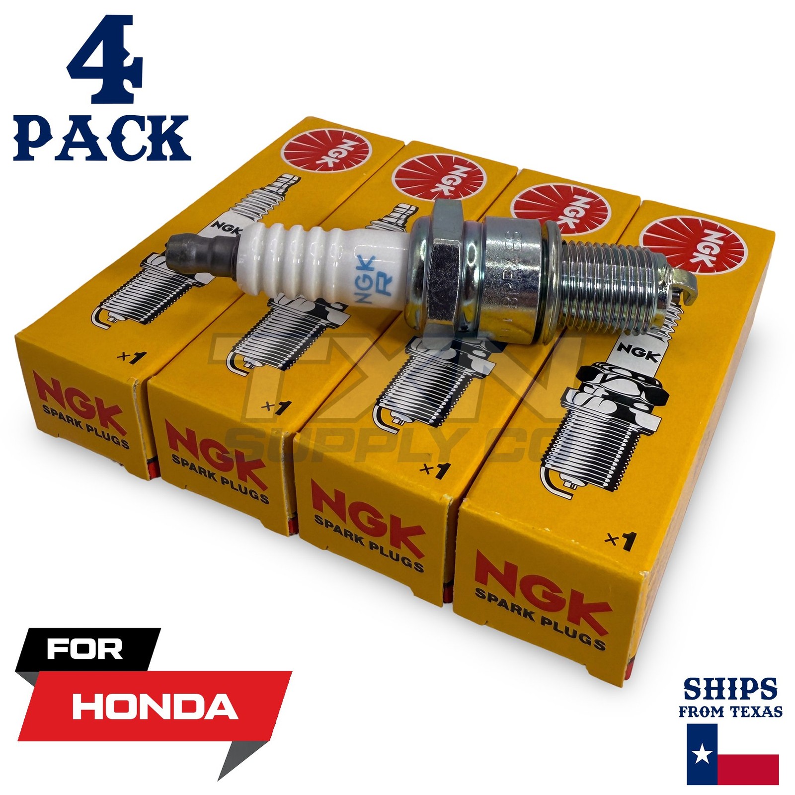 4 NGK Spark Plug - For VT 750 C2 Shadow Spirit Honda Motorcycle