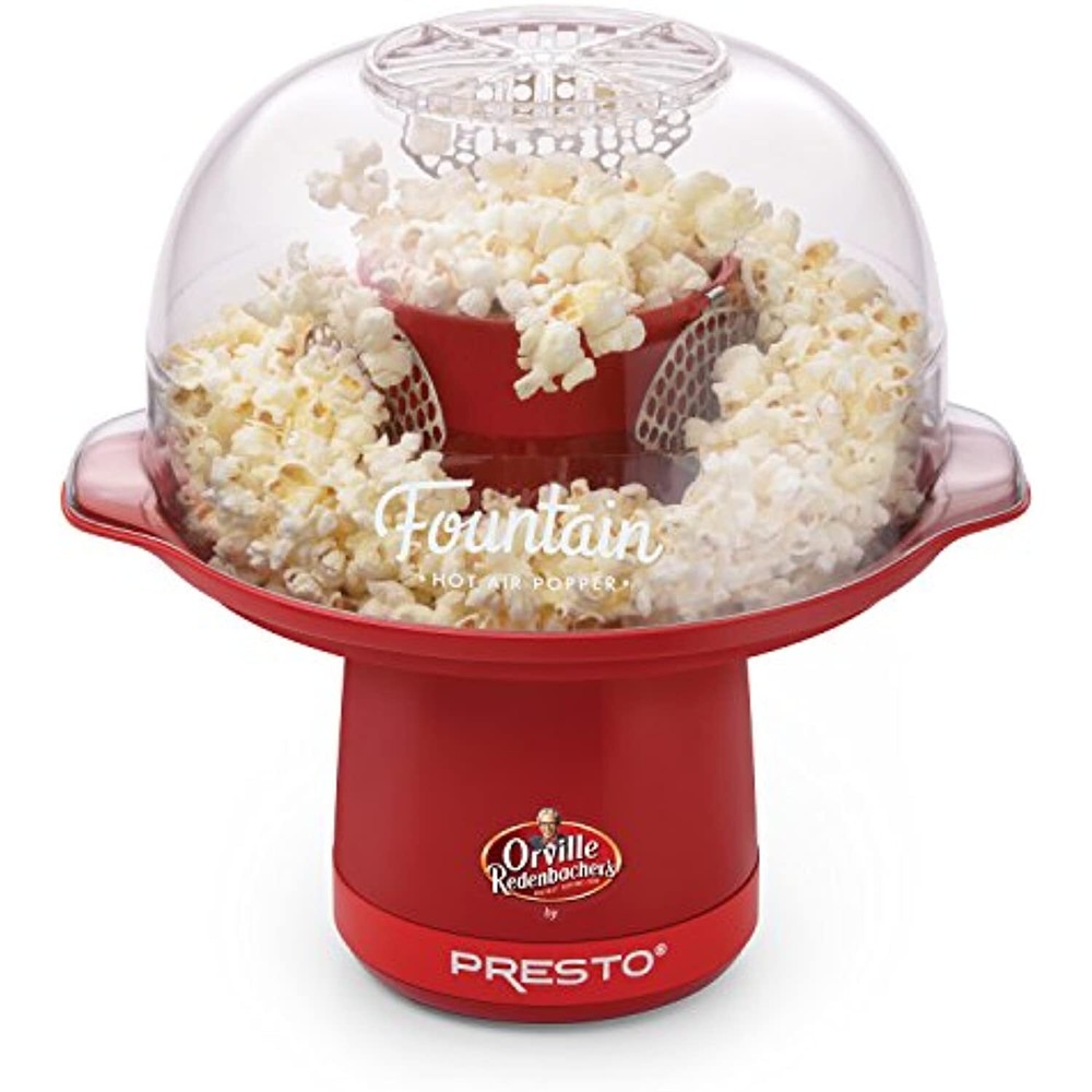Presto 04868 HOT AIR Popper, MEDIUM, red