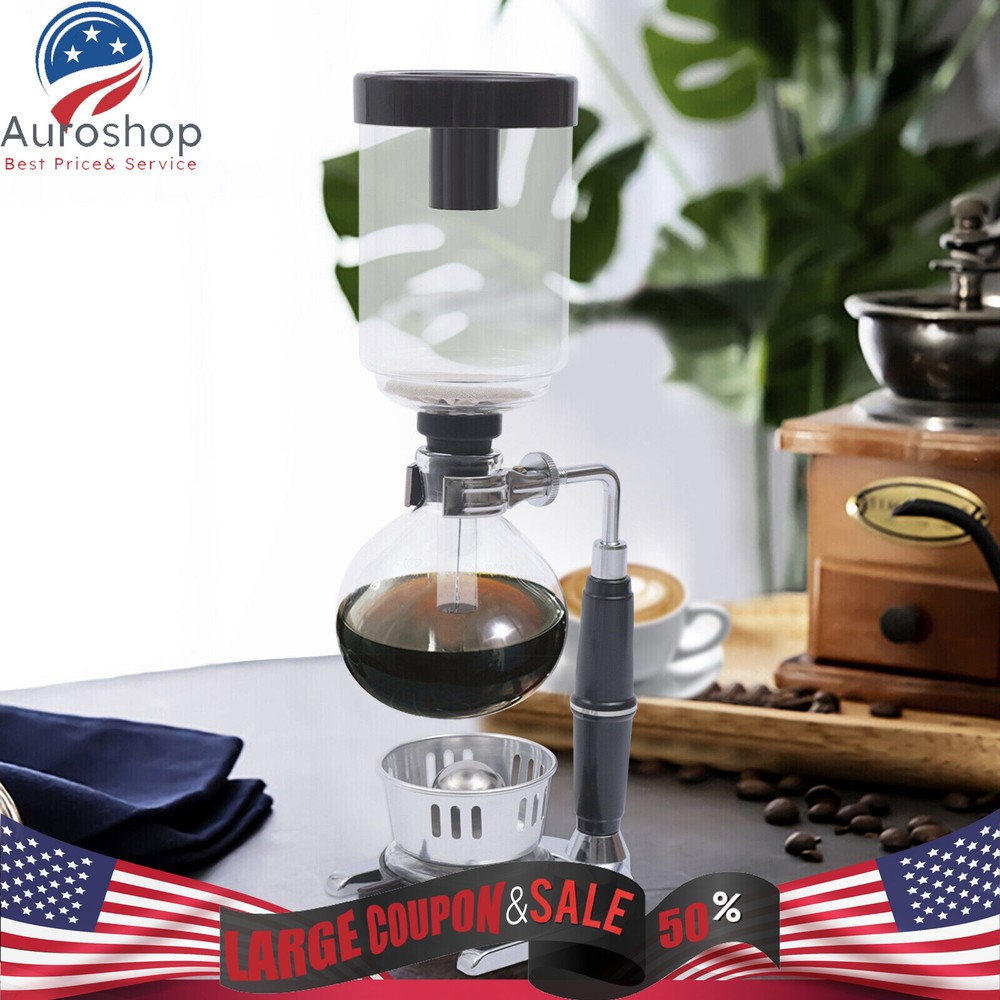 3 Cups Capacity Coffee Syphon Tabletop Siphon Coffee Maker Coffee Syphon Making