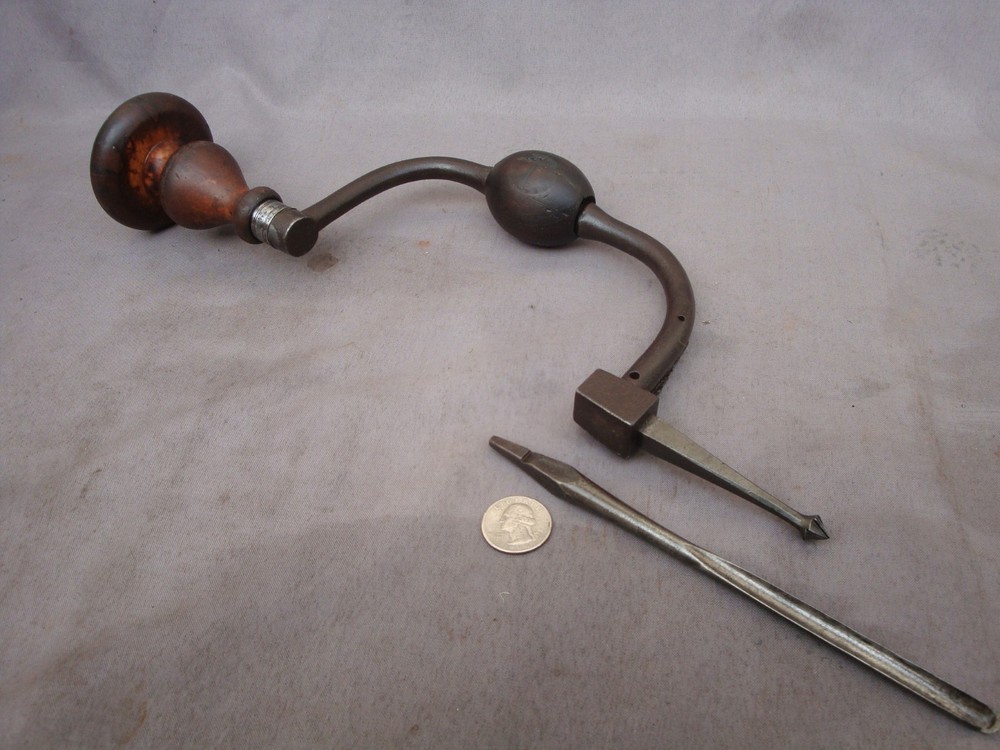 Antique 8" Gents Brace & Bits