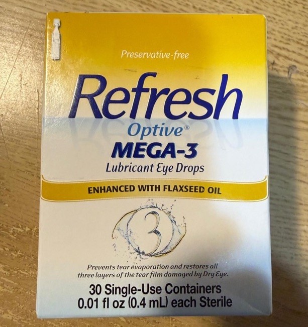 Refresh optive Mega-30 Single use vails Lubricants eye drops (Ex 5/26)