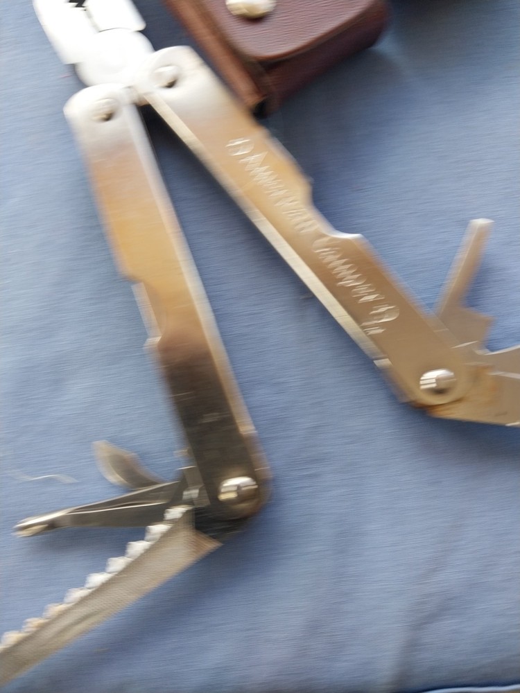3 American camper multi tool pliers nice measuring screwdrivers