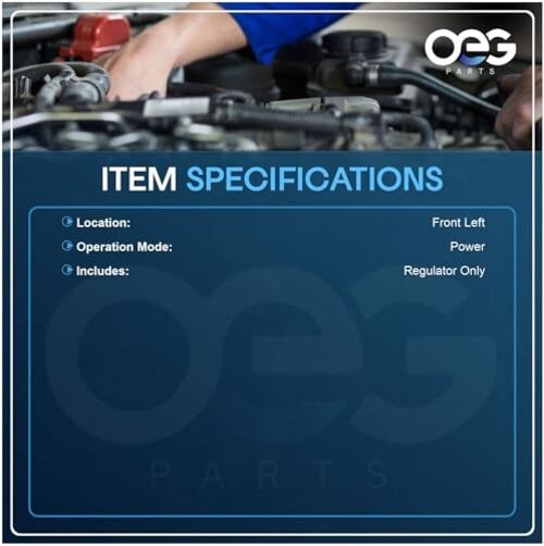 OEG Parts New Window Regulator Front Drivers Side Left Front Driver Side (LH)