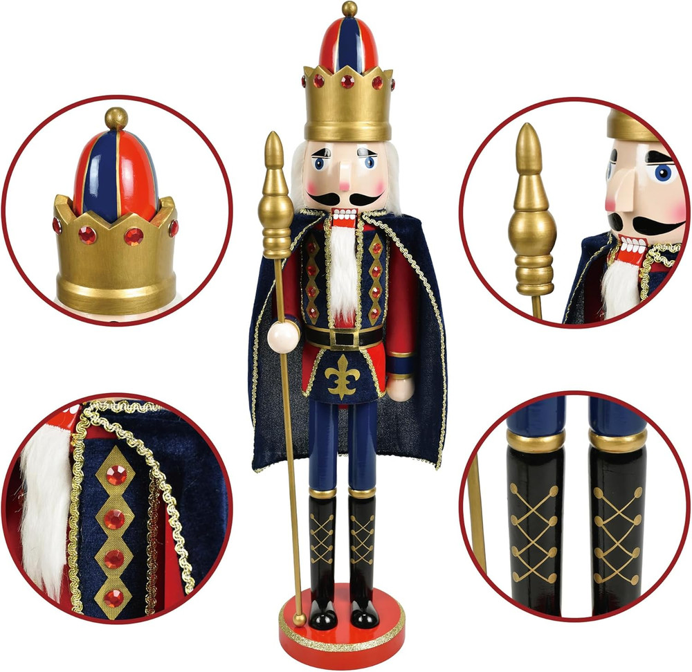 36 Inch Nutcracker King with Cape