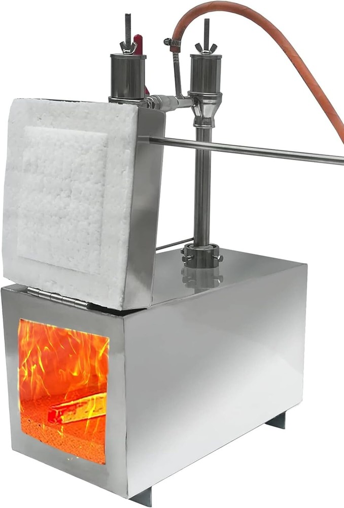 Propane Gas Forge - Double Burner With One Side Door -Blacksmithing Forge- 2600F