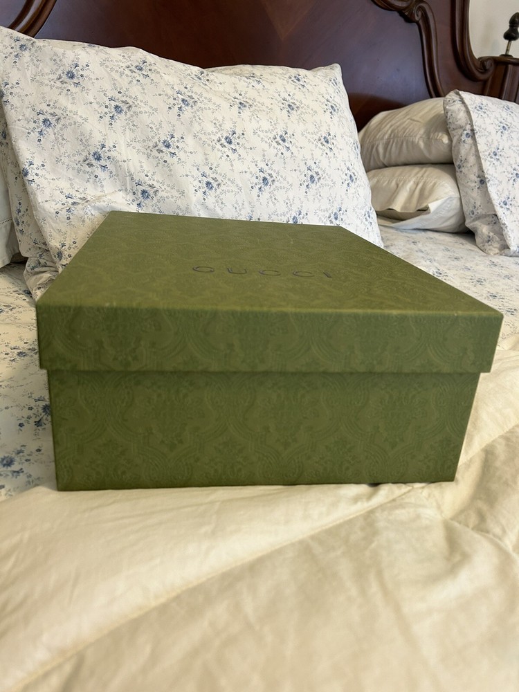 DIOR Empty Green Textured Gift Box
