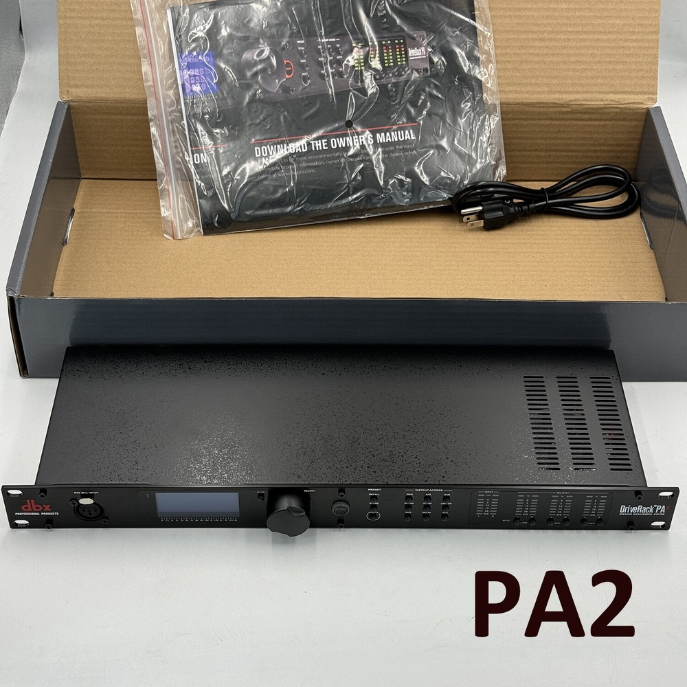 New DBX PA2 DriveRack Complete Loudspeaker Management System Black