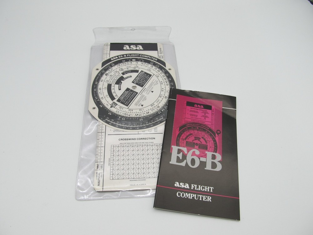 ASA E6B Paper Flight Computer with Manual