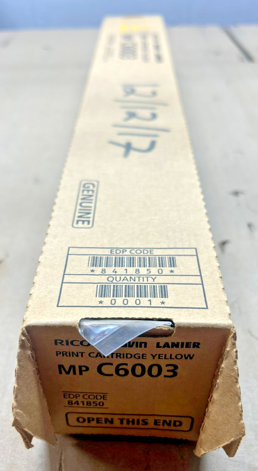 Genuine Ricoh 841850 Yellow Toner Cartridge for MP C4503 / C4504 / C5503 / C6003