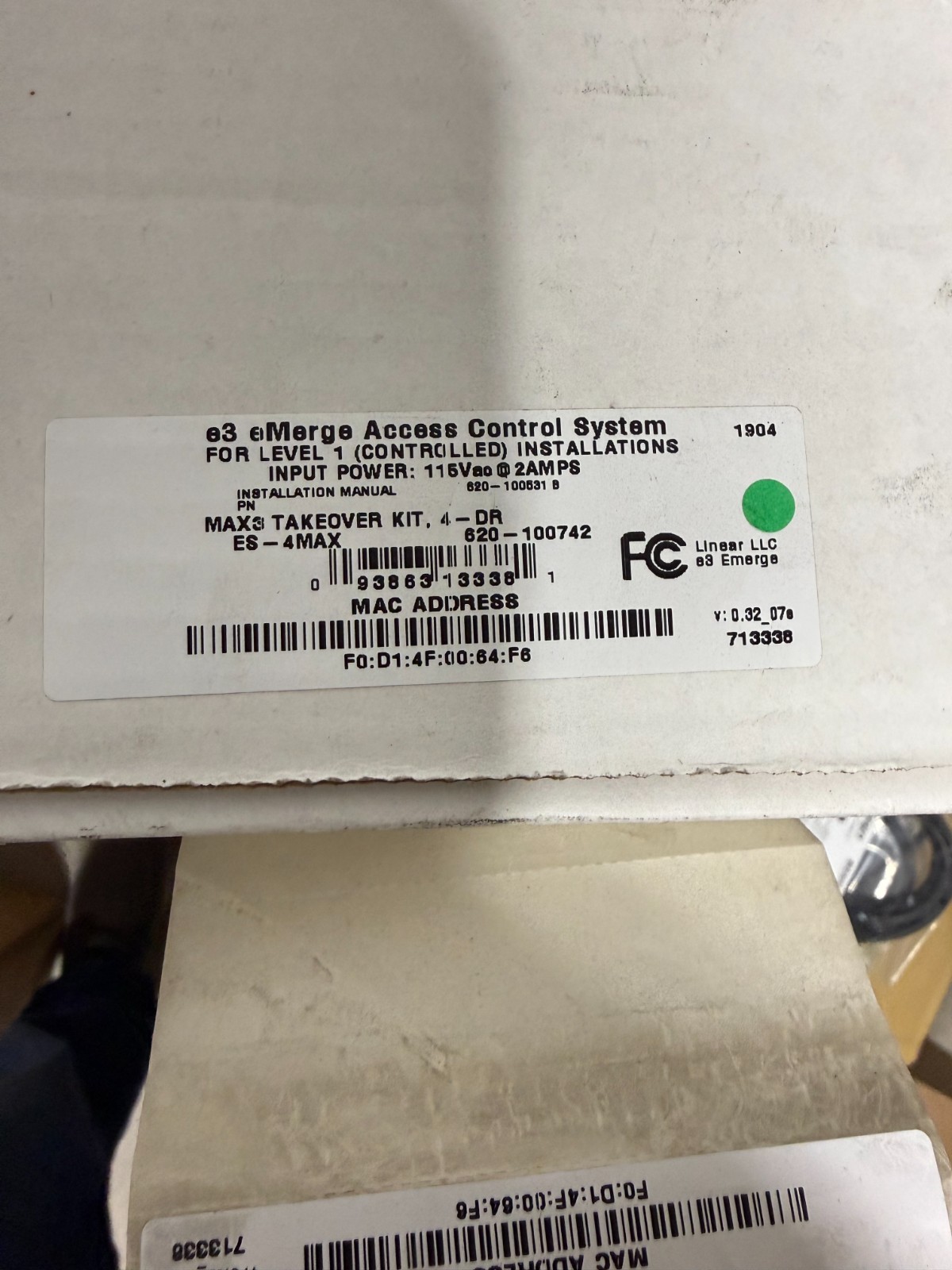 Linear eMerge 4-Door Essential Plus Access Control System ES-4MAX NEW!