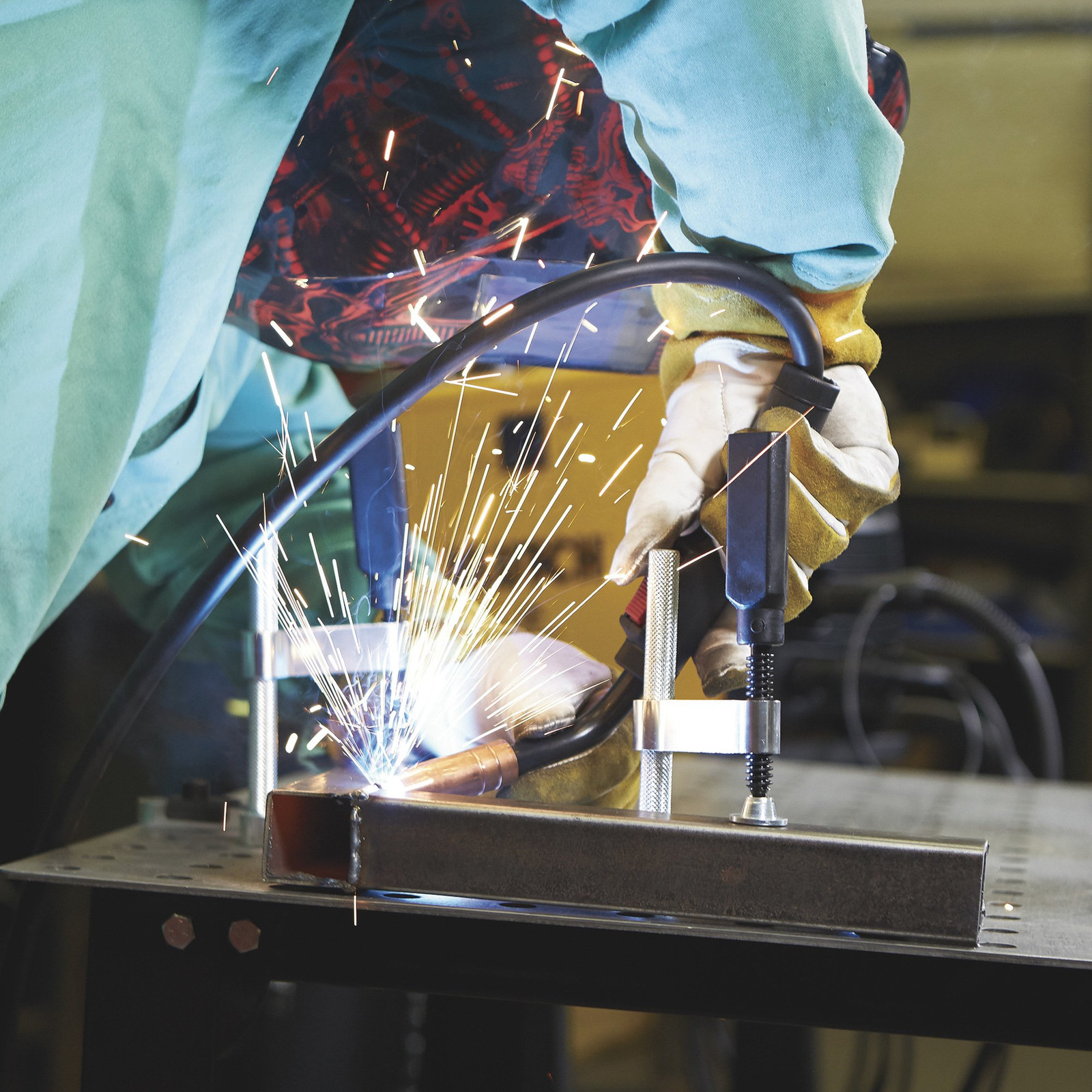 Klutch Steel Welding Table with Tool Kit, 36in.L x 24in.W x 33-1/4in.H