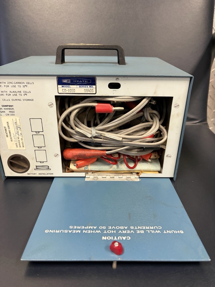 Heathkit Engine Analyzer Model CM-1050 + Manual And Connections! Working