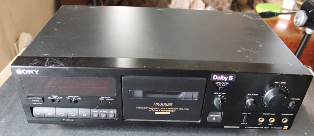 Sony TC-RX606ES STEREO Dolby S Cassette Deck ES - DOES NOT WORK