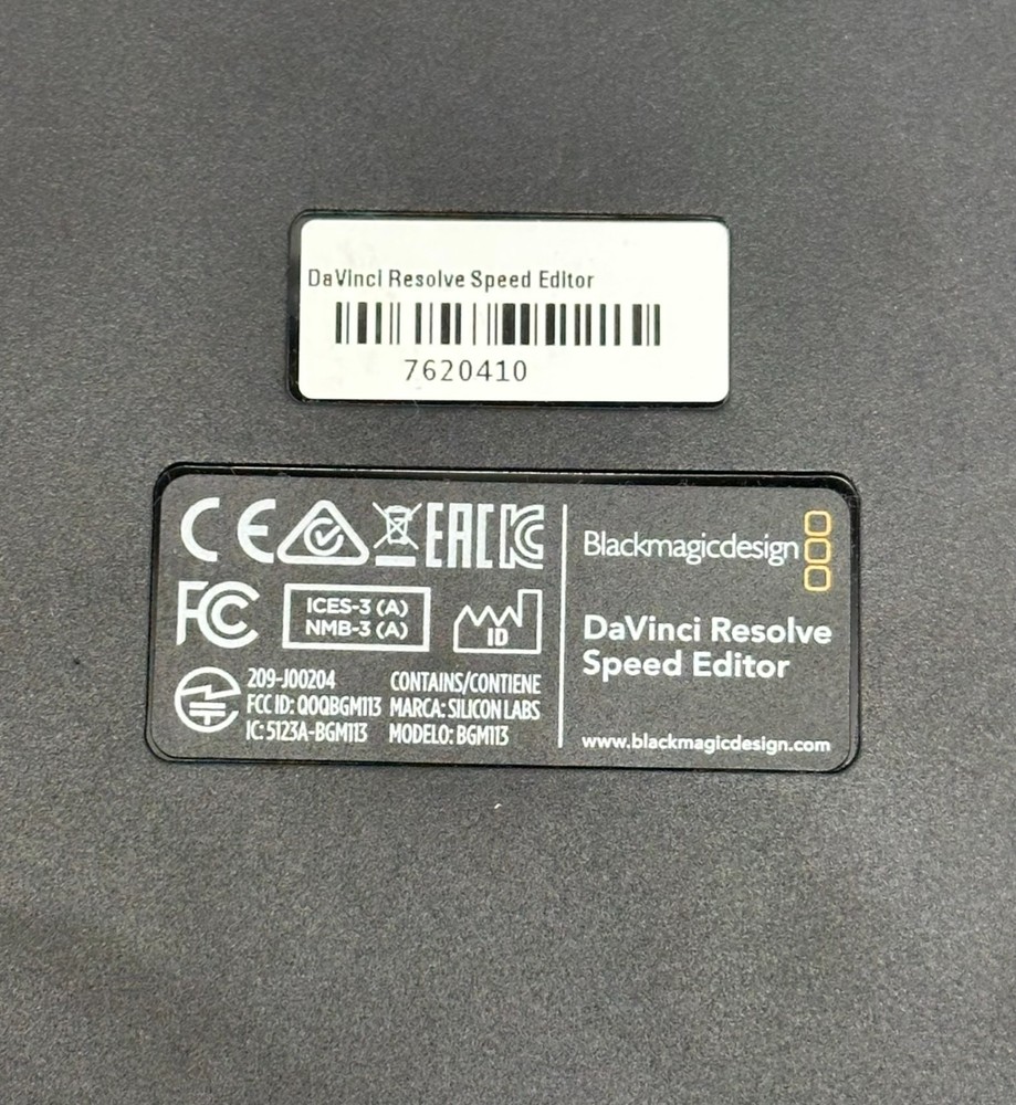 Blackmagic Design DaVinci Resolve Speed Editor Blackmagic Design