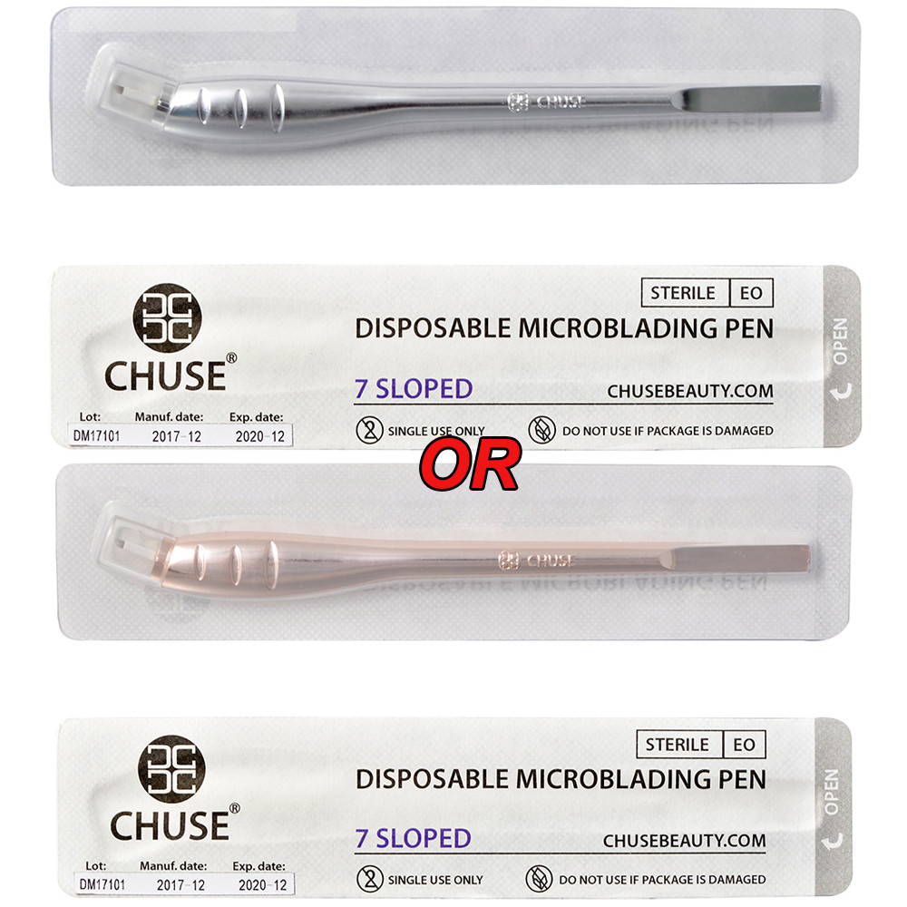 CHUSE 5pcs Microblading Pen Eyebrows Manual Tattoo Micro Blades SPMU Sterilized