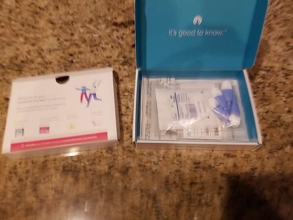 Lets Get Checked Kidney Check Kit Home Test *Open-box/New*