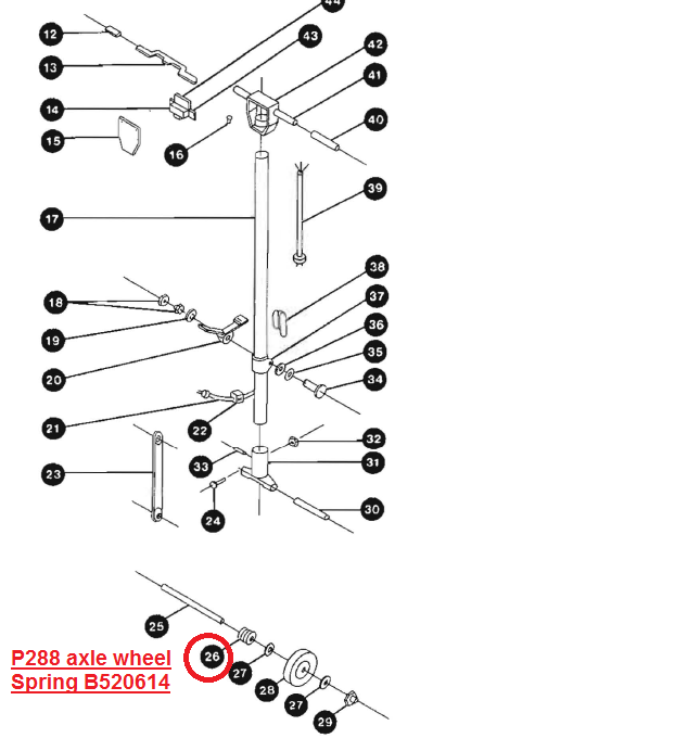 Pullman Holt Wheel Axle Spring B520614 New