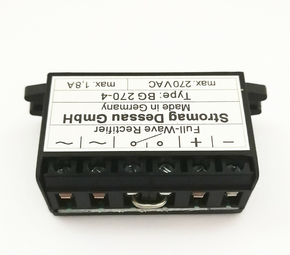 Full Wave Rectifier Type: BG 270-4 max.270VAC max.1,8A motor brake rectifier