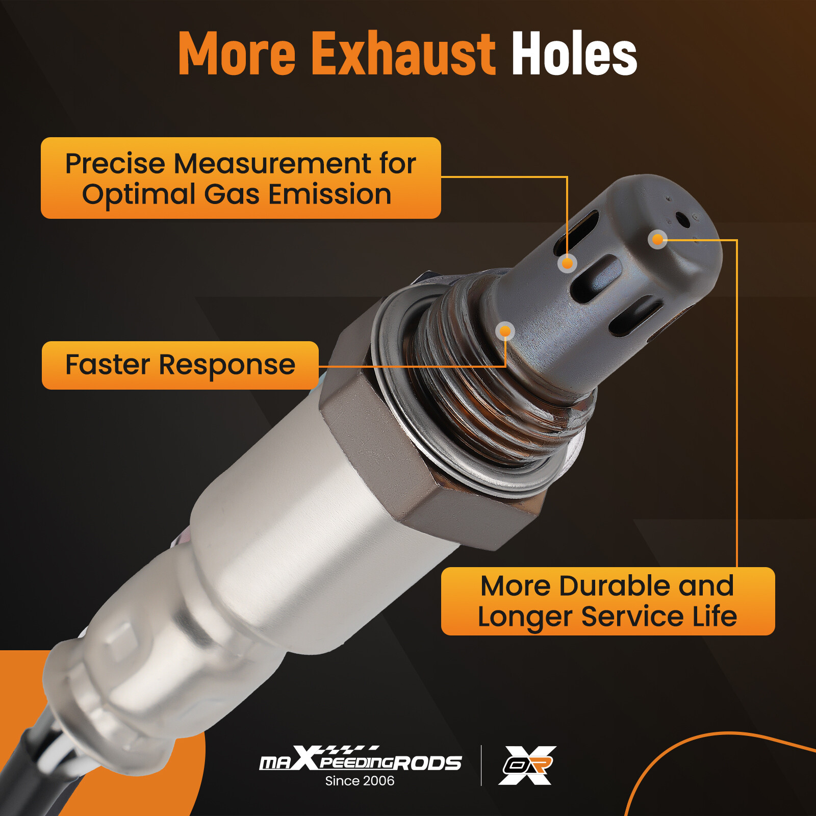 Upstream & Downstream O2 Oxygen Sensor For Nissan Sentra 2013-2018 L4 1.8L Black