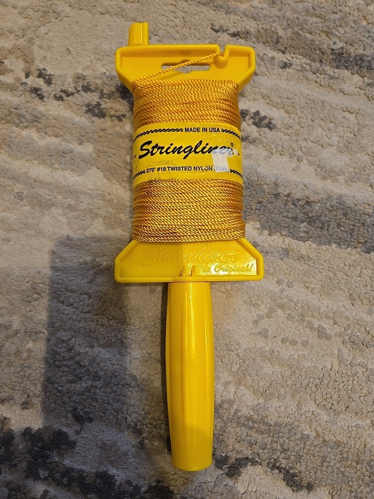 Stringliner 270' #18 Twisted Nylon  (Gold) Chalkline