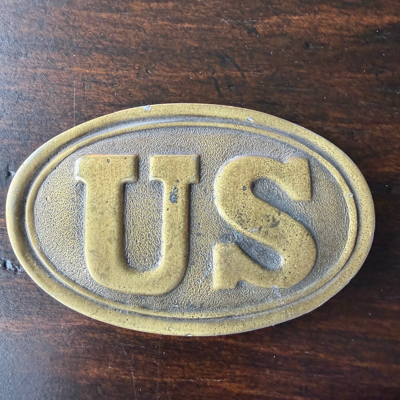 Colorado Silver Star US Belt Buckle USA Brass America 5137