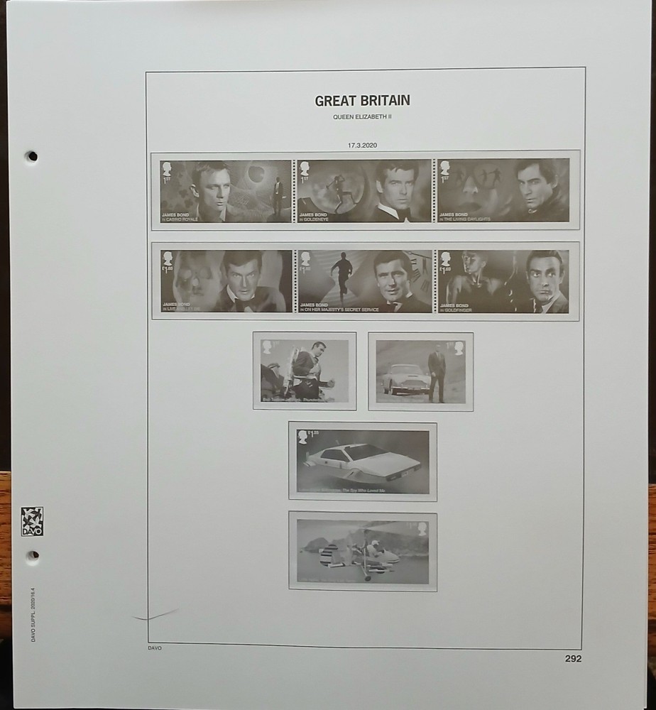 Great Britain 2020 Davo Album Hingless Supplement