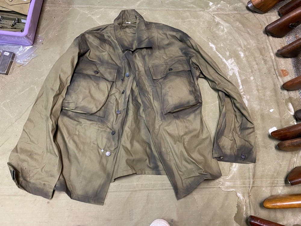 WWII US ARMY HBT COMBAT FIELD JACKET-SIZE SMALL 38R