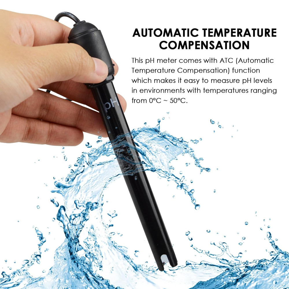 014 Ph Electrode Probe Ph Meter With Replacement Bnc Connector And 300cm Cable S