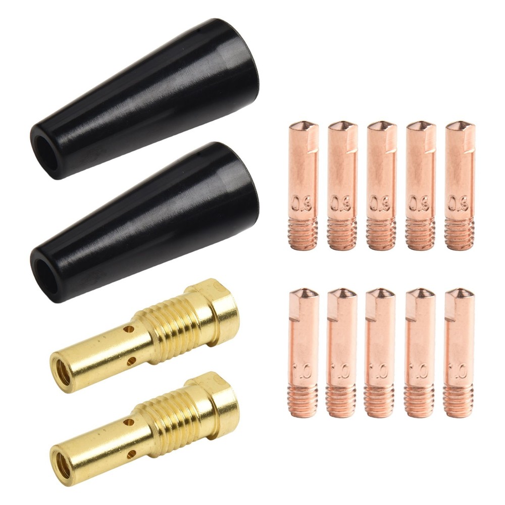 Welding Accessory Pack Includes Gasless Nozzles and Multiple Contact Tips