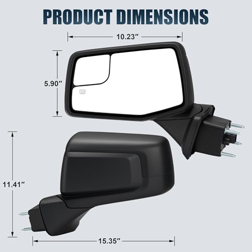 Left Driver Side Mirror for 2019-2024 Chevy Silverado 1500 - Left Side - 5 PIN