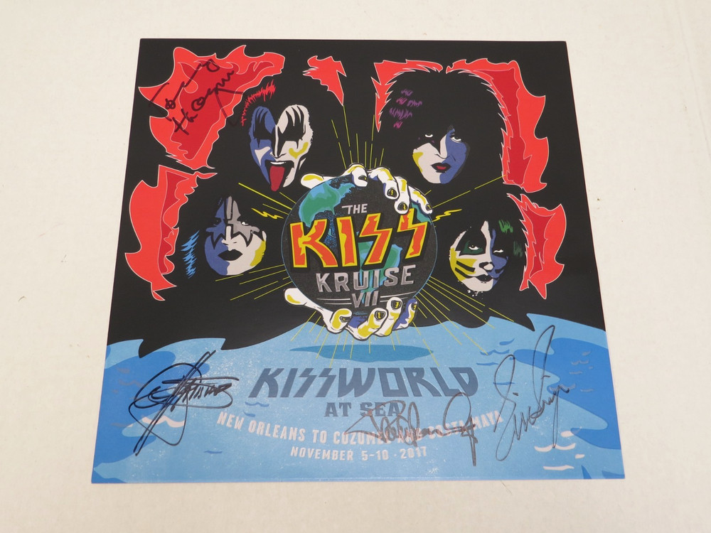 KISS KRUISE VII SIGNED AUTOGRAPHED POSTER - SIMMONS STANLEY SINGER THAYER
