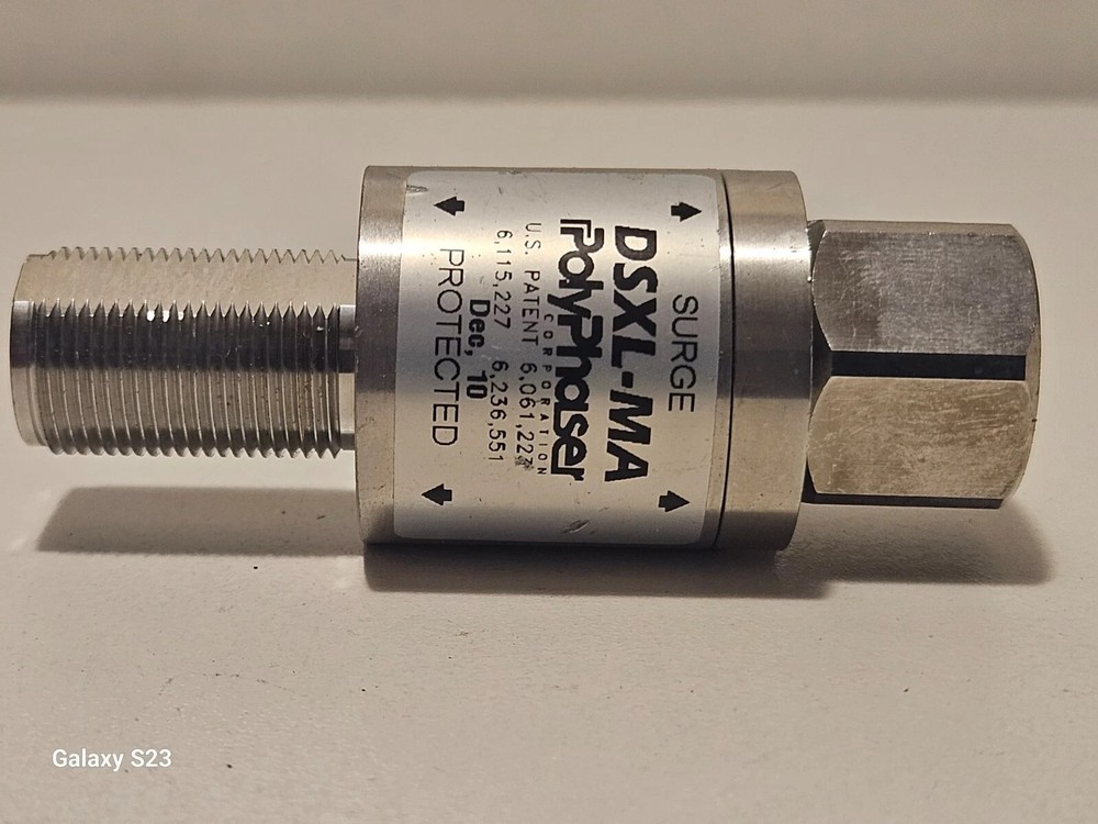 POLYPHASER DSXL-MA BULKHEAD RF LIGHTNING SURGE ARRESTOR / SUPPRESSOR -PAIR