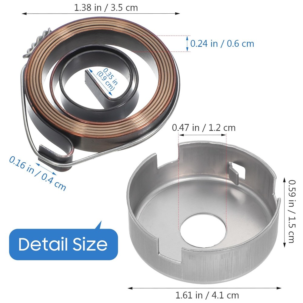 Drill Press Return Spring Set, Quill Feed Coil Replacement for Workshop Repair