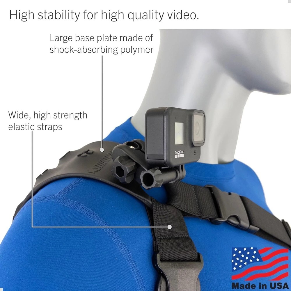 High Stability Shoulder Mount for Action Cameras-