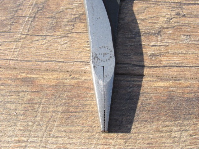 CRAFTSMAN TOOLS 9- 45807 8" DUCK BILL LONG NOSE PLIERS WF 945087 MADE IN USA