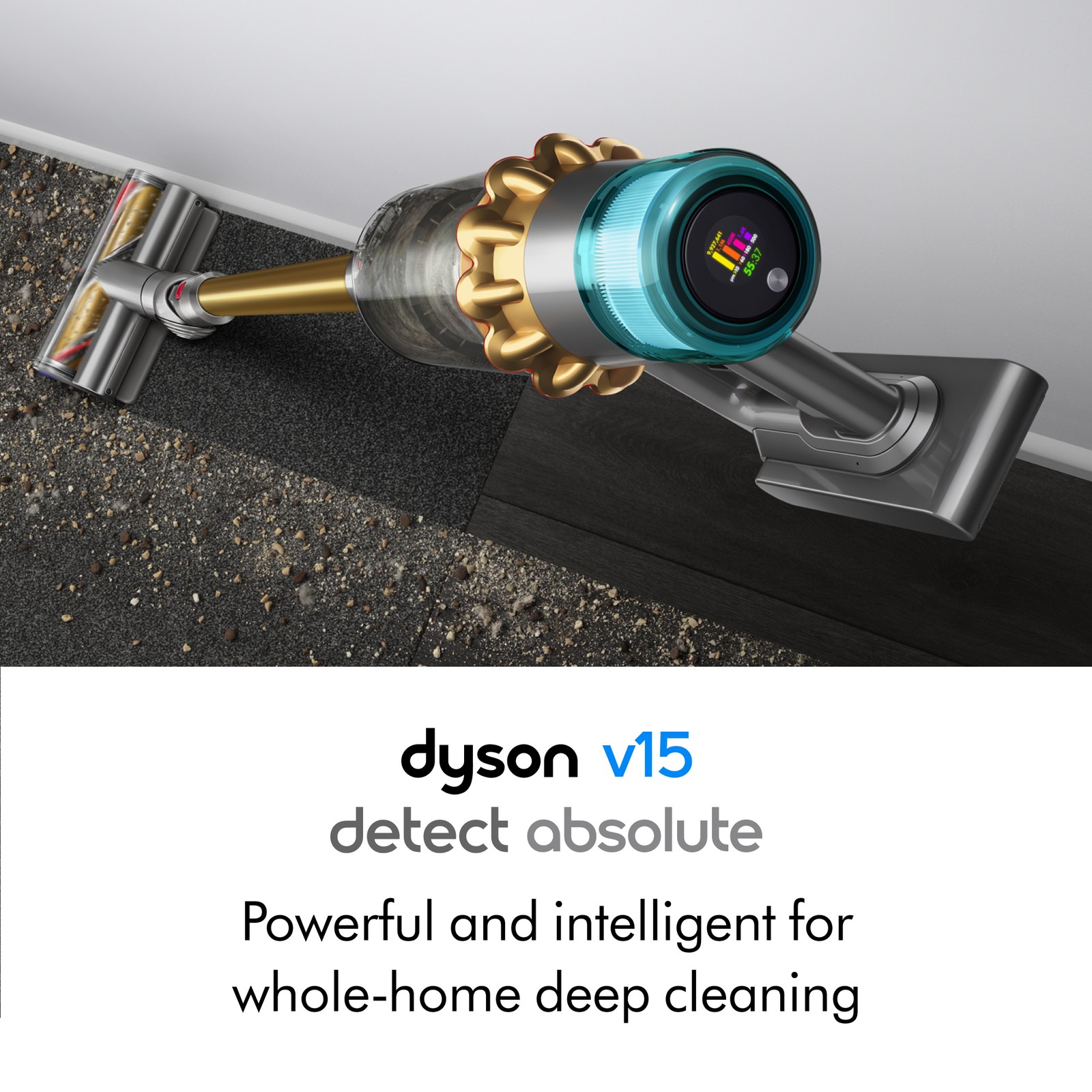Dyson V15 Detect Absolute Cordless Vacuum | Iron/Gold | Refurbished