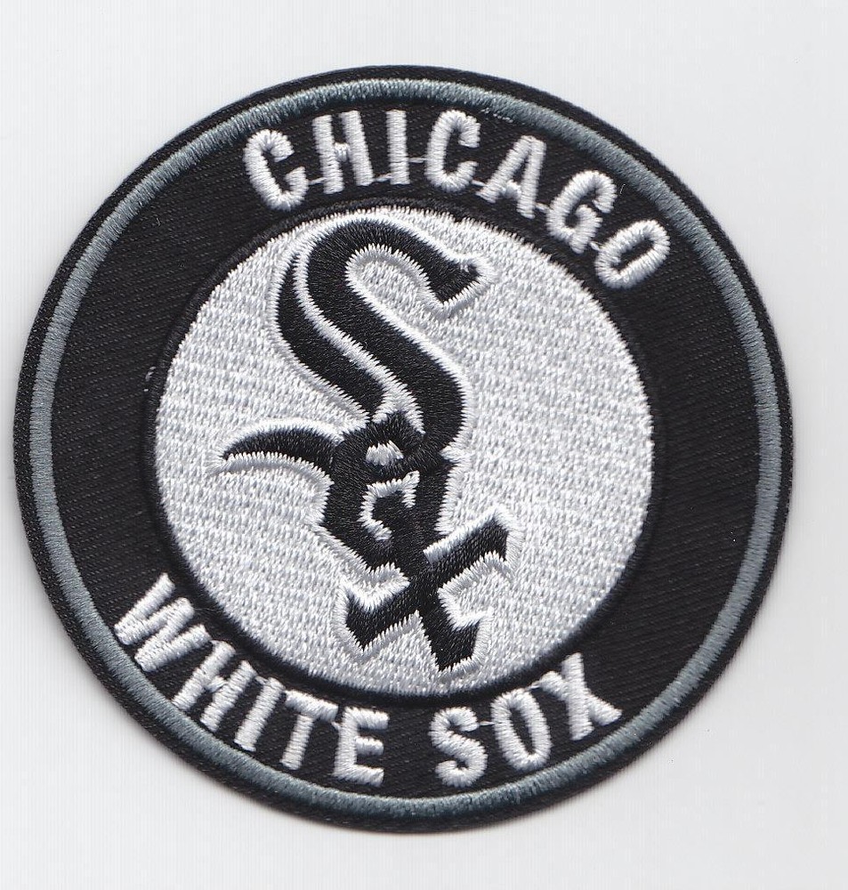 3"  Circular Chicago White Sox Embroidered Iron On Patch