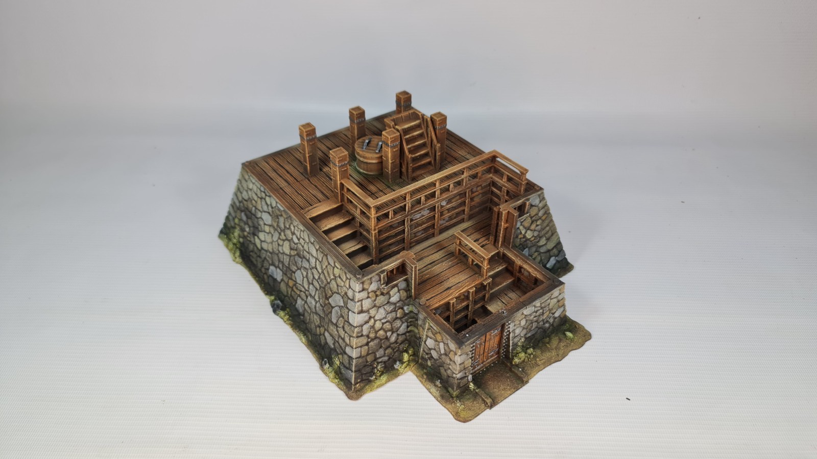 Hatsume 3D Printed Japanese Castle 28mm Miniature for Tabletop RPG
