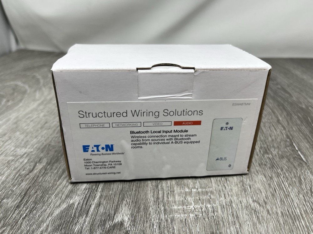 Eaton Structured Wiring Solutions Bluetooth Local Input Module White ESWABTMW