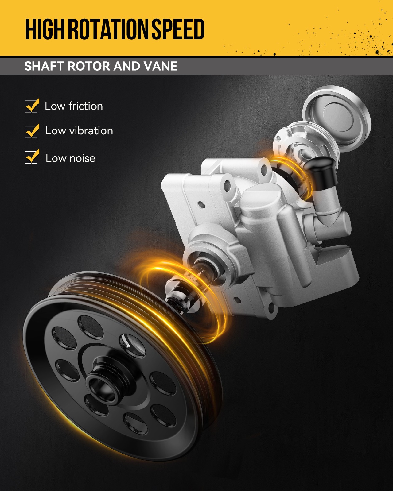 For Honda Civic 2006 2007 2008 2009 2010 2011 1.8L L4 Power Steering Pump 215456