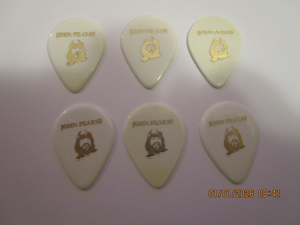 6 Pack of John Pearse Jazz Style Guitar Picks - X-Heavy Gauge, Gold #364