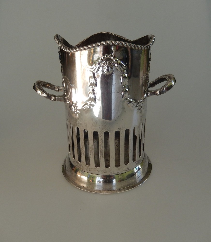 Wine Caddy/Holder Silverplate Art Nouveau Style Vintage