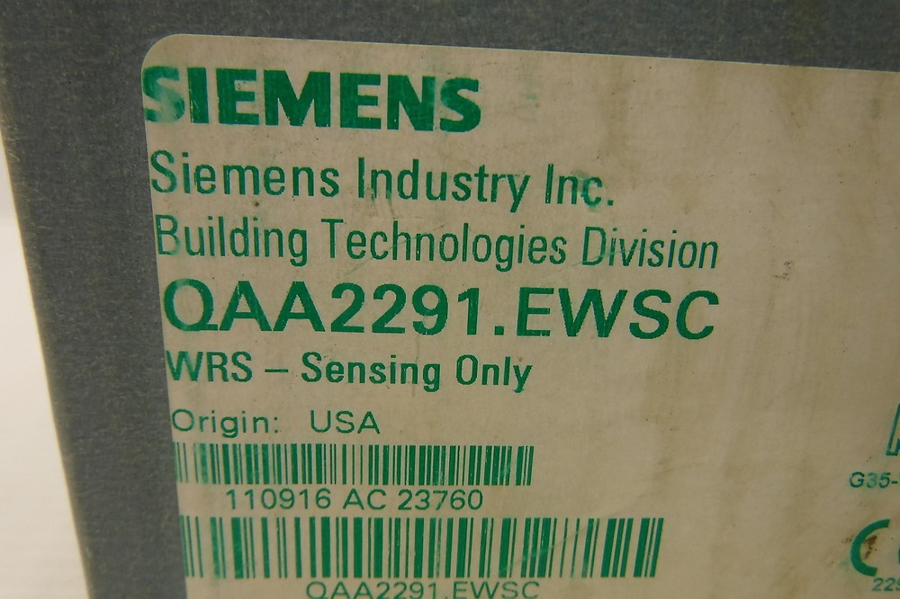 SIEMENS QAA2291.EWSC WIRELESS ROOM SENSOR WHITE NIB