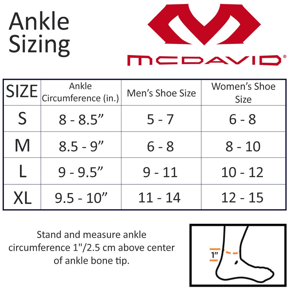 McDavid HyperBlend Adult Ankle Sleeve Compression Support - Black