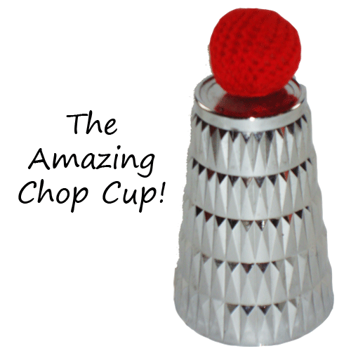 SILVER CHOP CUP Plastic Magic Trick Close Up Set Beginner Pocket Cups and Balls