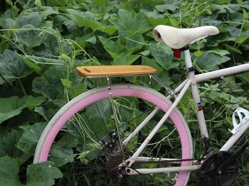 Bamboo bicycle rear rack