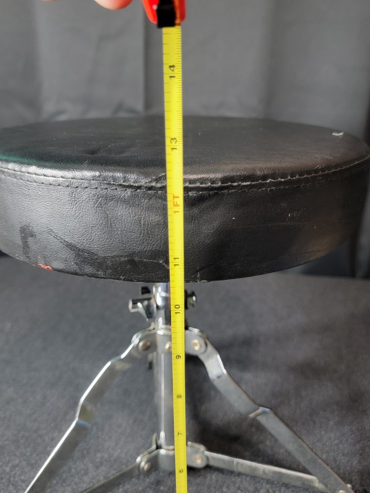 Padded 10" Round Adjustable Drum Stool Throne